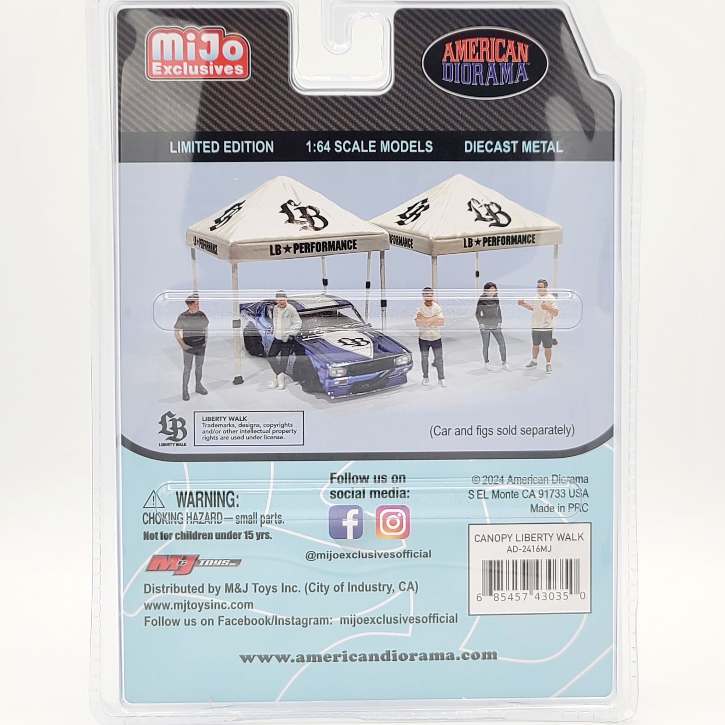 American Diorama - Liberty Walk Canopy Tent Set of 2, 1:64 scale (2024 MiJo Exclusives)